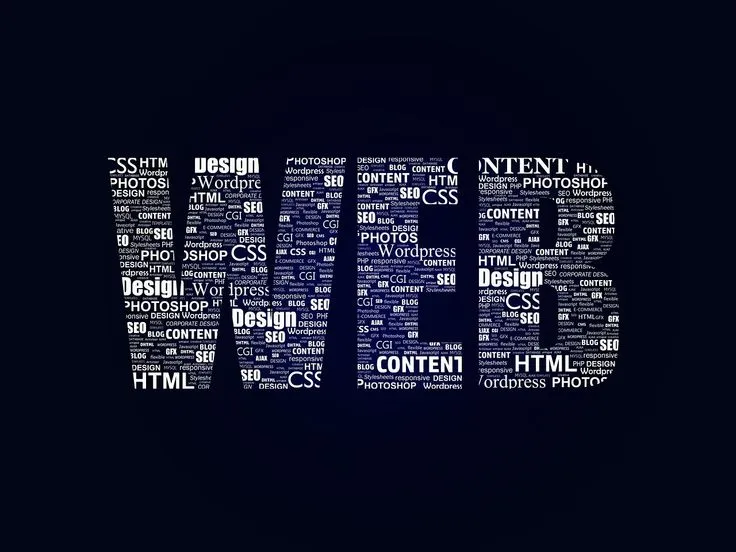 Abstract code on a screen